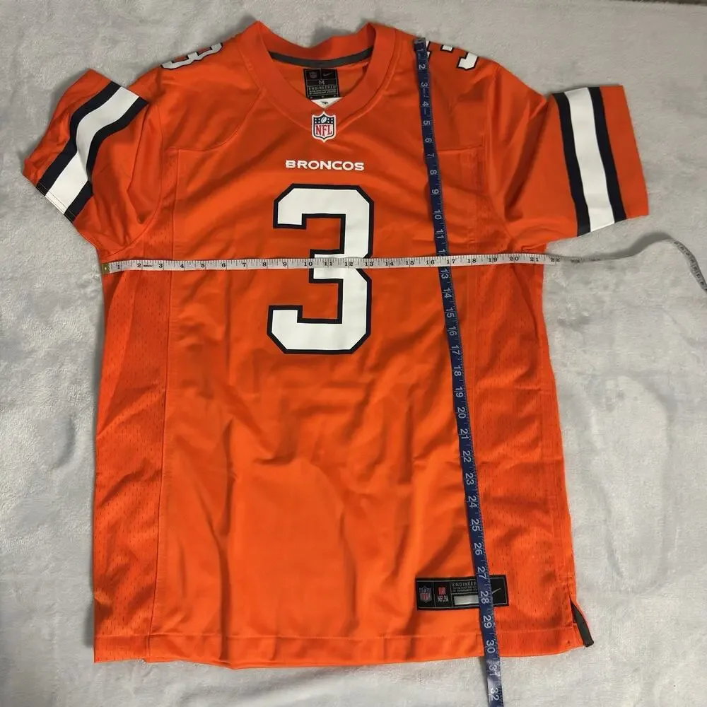 Nike NFL Denver Broncos Orange Football‎ Jersey Men’s M Russell Wilson #3 NWT